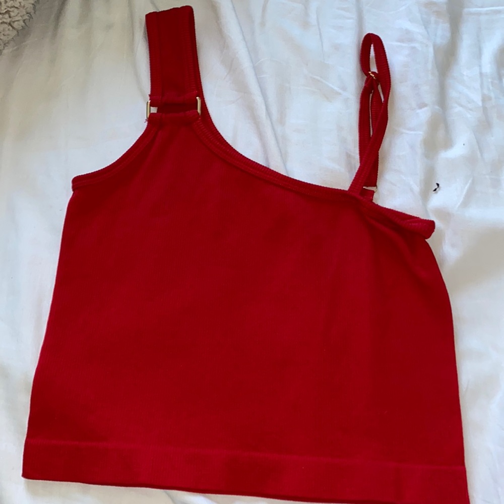 Red tank top